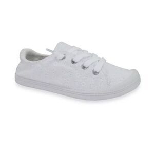 🐿️ Jellypop Shoes Dallas Lace Up White Eyelet Sneakers Size 8.5